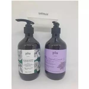 플루 스크럽워시 자몽피치 500mlx1+테라피 바디워시 베르가못 라벤더 500gx1 k뷰티