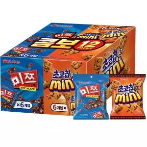 콤보 12 PACKS 과자세트 미쯔 6p + 초코칩 쿠키 미니 1개