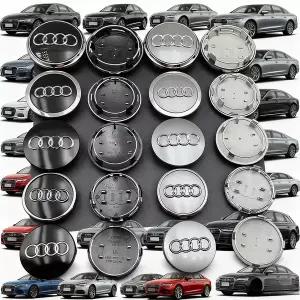 자동차휠캡 4개 아우디 자동차 휠 센터 허브 캡 60 61 68 69 A7 A8 S4 S6 A3 A4 A5 A6 호환 림 커버 엠블럼