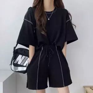 데일리 루즈핏 여름용 반팔 반바지 투피스