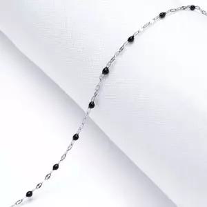 [아트박스]/앤쥬얼리 써지컬스틸 블랙 비즈 입술 체인 악세사리 부자재 1M