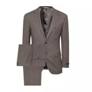 본 남성 F/W 마이크로 하운드투스 체크 윈터 수트 브라운 BN3WJA060PA160BR 381973