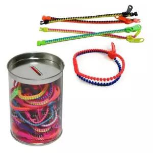 20P 지퍼팔찌 패션 아이디어 깡통악세서리 발찌 악세