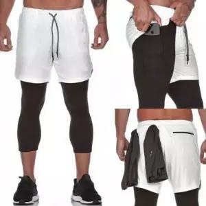 [골드스마일]여름용 남성 컬러 트레이닝 반바지 레깅스 팬츠