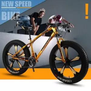 광폭타이어 자전거 바퀴큰 오프로드 초심자 두꺼운 출퇴근용 MTB 산악 통근용