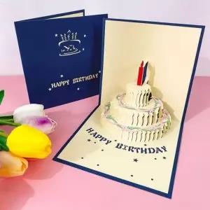 생신 HE560777 인기 생일 축하 편지 감성 팝업 입체 카드 네이