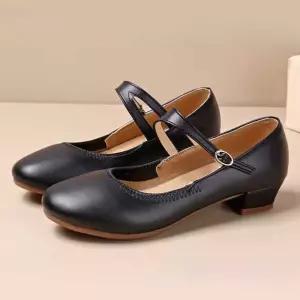 댄스화 낮은 구두 여성 재즈 소프트레더 라인댄스 슈즈