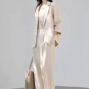 브리치 제로투올샵 세련된 여성 투피스 정장 세트 베이지 XL