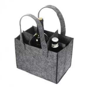 와인 보관 케이스 그레이 술병 휴대용 가방