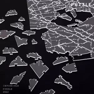 고난이도 깨진 유리 퍼즐 불규칙 1000피스 투명 168피스