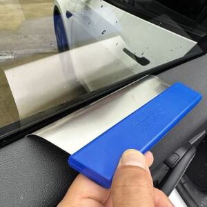 토파르 곡선형 금속 랩 스퀴지 자동차 틴팅 윈도우 솔라 필름 엣지 플러그 도구 역방향 벤트 초박형 소프트
