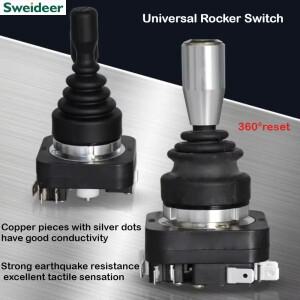8웨이 순간 자동 셀프 리셋 래칭 조이스틱 크로스 컨트롤 스위치 4 방향 산업용 모노 레버 토글 로커