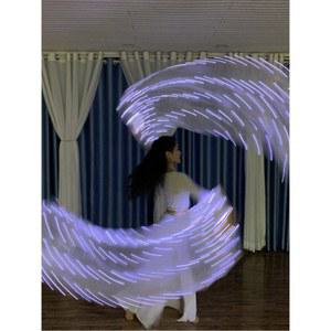 벨리 댄스 실크 레드 L Y900 벨리댄스 탱고 공연 밸 댄스용 베일 오른손