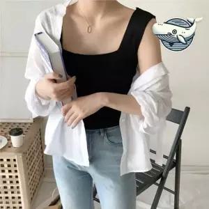 민소매 여름 필수 아이템 원활한 착용감 스퀘어넥