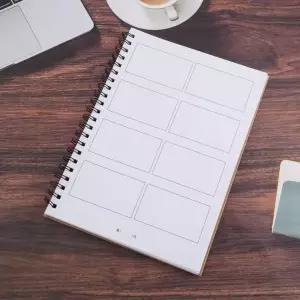 8컷 콘티 노트 만화 스토리 아이디어 스프링 A4 공책 50매