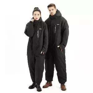 스키장 일체형 보드복 점프수트 방한 방수 스노우보드복 상하의 방풍 따뜻한 스키복 남녀