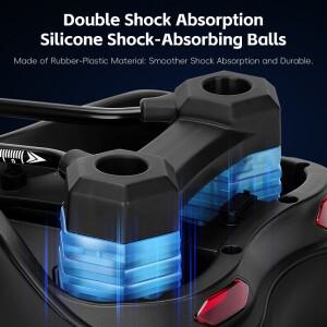 웨스트 바이킹 자전거 안장 (후미등 포함) 통기성 인체공학적 충격 흡수 사이클링 시트 부품