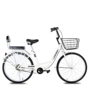 아줌마자전거 바구니자전거 여성자전거 클래식 성인 아줌마 통근 7단 스탠다드 레트로 마실용