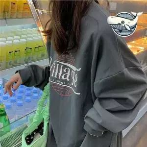 여성 기모 박스 맨투맨 오버핏 긴 팔 티 셔츠 봄맨투맨