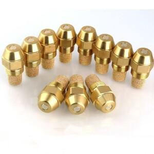 황동 연료유 노즐 고체 분사기 디젤 버너 주입 연소 제트기 보일러 히터 0.36.0 USgal/H 60도 9/16