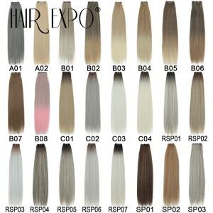 26인치 바이오 스트레이트 헤어 번들 천연 부드러운 내열성 섬유 합성 익스텐션 단백질 위브