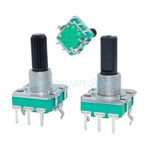 1pc EC16 로터리 엔코더 24 위치 펄스 디지털 35 핀 증폭기 볼륨 유도 밥솥 152025MM