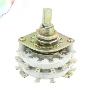 KCZ45 4P5T 듀얼 데크 24핀 밴드 채널 로터리 스위치 선택기