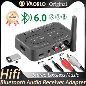 신형 블루투스 6.0 오디오 리시버 3.5mm AUX RCA 마이크 포함 HIFI 스테레오 무선 어댑터 USB U- 지원 차량