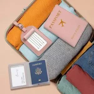 여권케이스 커버 여권지갑 트래블 이름표 여권커버 여행용지갑 수납파우치 압축파우치