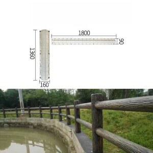 금형 거푸집 껍질 몰드 목재 시멘트블럭 나무 난간