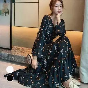 [하프클럽/셀러허브_여성트랜드패션]하늘하늘 롱원피스 데일리 쉬폰 원피