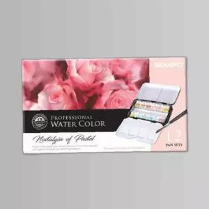 MUNGYO 파스텔 12색 고체수채물감 20000 파 고체물감