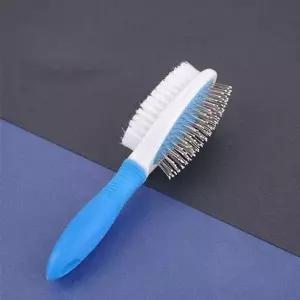 브러쉬 거품 양면 coms 빗 샤워솔 슬리커 애완 애견