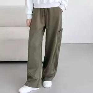 커브드 항아리 와이드 밴딩 캐주얼 팬츠 바지 WFLX6AR