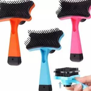 [셀러에이드]자동 반려동물 펫 브러쉬 마사지 강아지 털 빗 고양이 슬리커