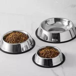 [셀러에이드]논슬립 반려동물 식기 스테인리스 강아지 식기 고양이 물그릇