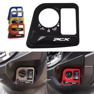 PCX 오토바이 액세서리 점화 스위치 커버 PCX125 PCX160 PCX 125 160 용 전기 도어 잠금 버튼 커버 보호대