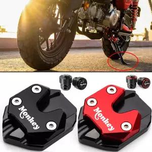 몽키125 몽키 2018-2024 2025 알루미늄 오토바이 액세서리 사이드 스탠드 확장 킥스탠드 패드 타이어 밸브