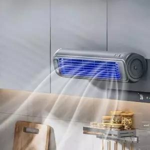 벽 선풍기 벽걸이 주방 원룸 무타공 소형 강풍기 무선