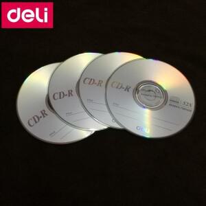 124PCS Deli 3725 CD-R 빈 디스크 기록 가능한 컴팩트 700MB80min52x 단일 조각