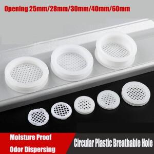 10pcs 3mm-18mm 플라스틱 라운드 환기 커버 공기 루버 메쉬 구멍 옷장 신발 캐비닛 가구 액세서리
