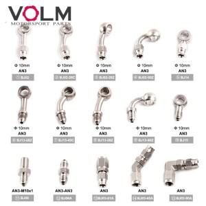 AN3 바이크 오토바이 전동 자전거 유압 브레이크 오일 호스 라인 밴조 피팅 m10x1 스테인레스 스틸 10mm 신