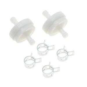 Briggs Stratton Craftsman Toro 394358s 56679 잔디 예초기 클램프 포함, ID 인라인 가스 연료 필터, 14