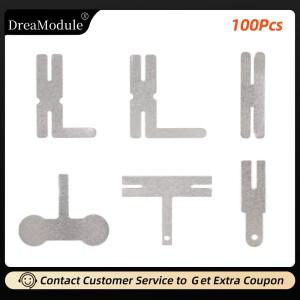 100Pcs 니켈 도금 공정 시트 스폿 용접기 액세서리 18650 배터리 TYHL 모양 0.18mm 플레이트 도구