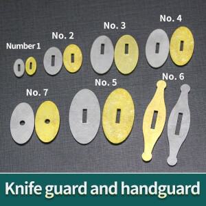 칼제작용 손가락 가드 볼스터 황동 스테인레스 스틸 1개