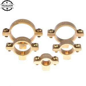 OD 튜브 황동 M10 파이프 클램프 브래킷 지지대, 고정 배관, 물 교체 부품, 15mm, 22mm, 40mm, 1 개