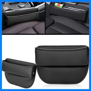 유니버설 카시트 갭 오거나이저 PU 가죽 콘솔 사이드 포켓 자동차 틈새 필러 수납 박스 인테리어 액세서리