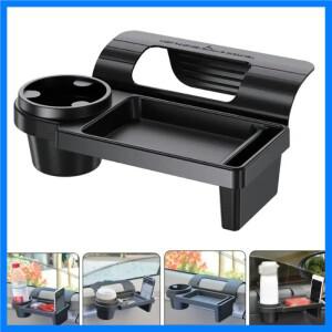 다기능 자동차 정리함 도어 창문 수납 포켓 컵홀더가 있는 걸이식 수납 랙 자동차 내부 액세서리