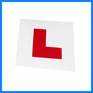 학습자용 내구성 자동차 자체 접착 스티커 새로운 운전자 사인 플레이트 방수 L 글자 모양 스티커 자동차