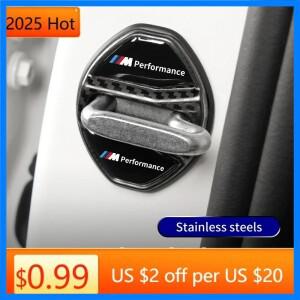 2025 신형 스테인리스 스틸 자동차 도어락 커버 스티커 BMW 5시리즈 G60 X1 U11 I3 I4 G11 G12 G20 G28 G2